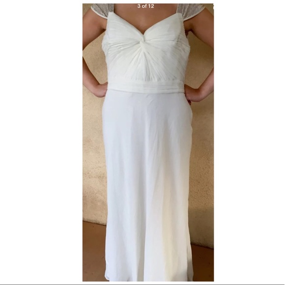 Ralph Lauren Evening Long Formal Wedding Silk Gown - Picture 4 of 8